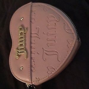 Juicy Couture heart wristlet pink